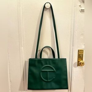 Green Telfar Medium Shopping Bag